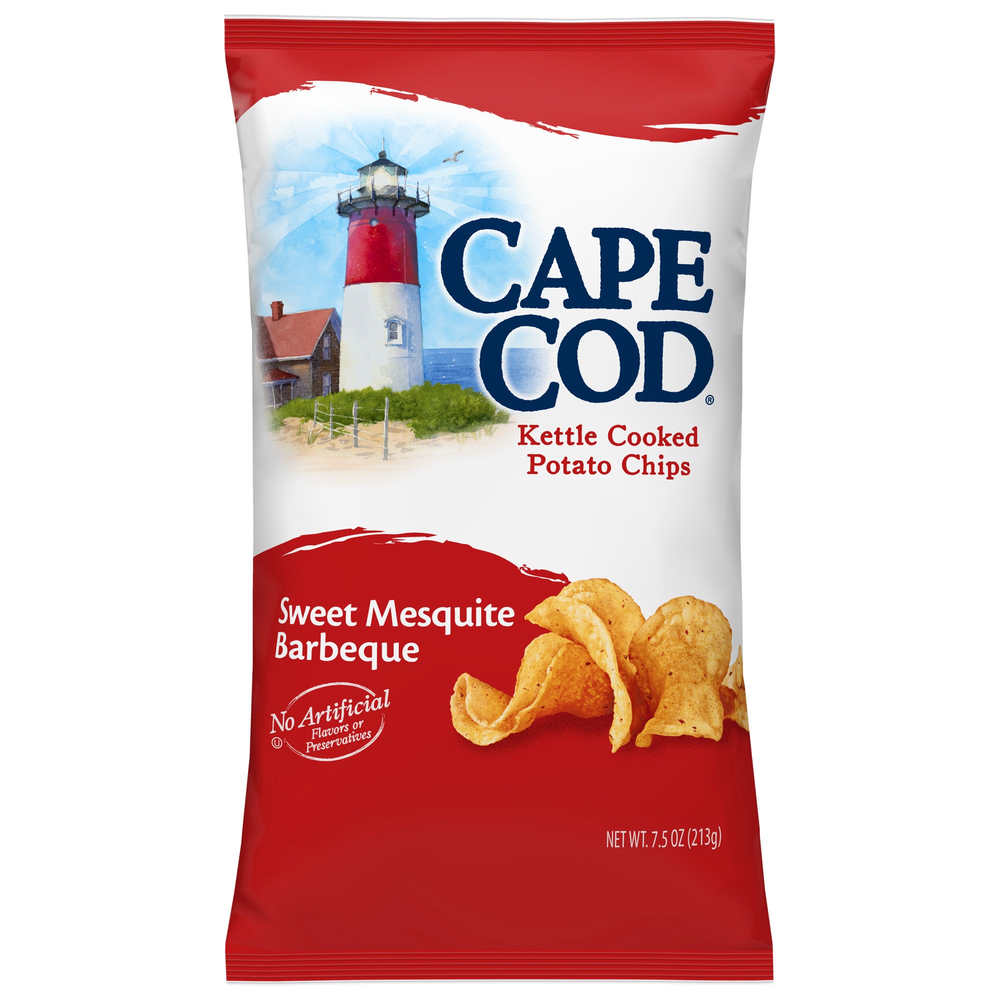 Cape Cod Potato Chips Sweet Mesquite Barbeque Kettle Chips 7.5 Oz - Bellso